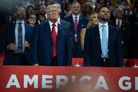 Trump Appears With Bandaged Ear At RNC - Milwaukee