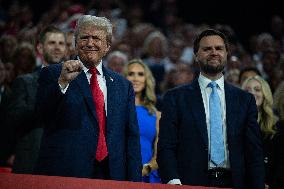 Trump Appears With Bandaged Ear At RNC - Milwaukee