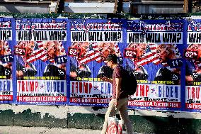 Biden VS Trump Billboard - NYC