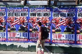 Biden VS Trump Billboard - NYC