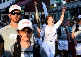 Paris 2024 - Olympic Games Torch Relay At Belleville - Paris