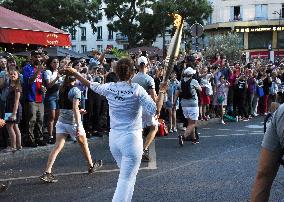 Paris 2024 - Olympic Games Torch Relay At Belleville - Paris