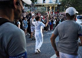 Paris 2024 - Olympic Games Torch Relay At Belleville - Paris