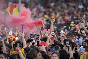 Players Celebrate Euro 2024 Win - Madrid