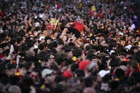 Players Celebrate Euro 2024 Win - Madrid