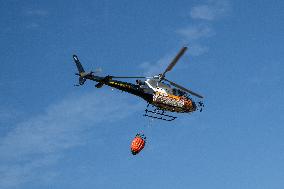 Bouches-Du-Rhone Firefighters Training In Coudoux