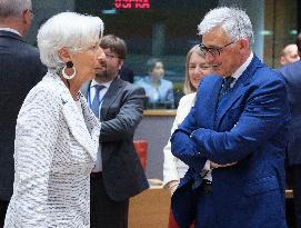 Christine Lagarde Meeting - Brussels