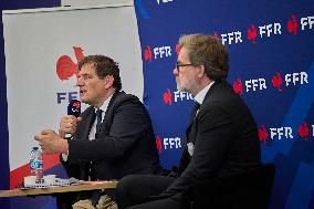 FFR President Florian Grill Holds A Press Conference - Marcoussis