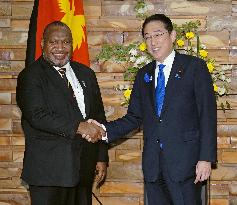 Japan, Papua New Guinea premiers' talks