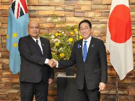 Japan, Tuvalu premiers' talks