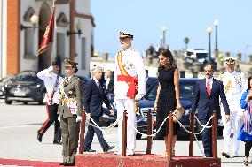 Royals Preside Over The Ceremony Of Delivery Of Royal Dispatches To The New Navy Officers In Marin