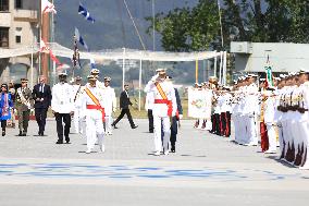 Royals Preside Over The Ceremony Of Delivery Of Royal Dispatches To The New Navy Officers In Marin