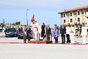 Royals Preside Over The Ceremony Of Delivery Of Royal Dispatches To The New Navy Officers In Marin