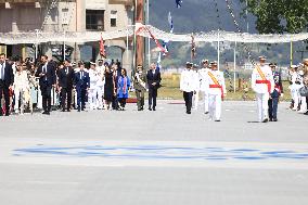 Royals Preside Over The Ceremony Of Delivery Of Royal Dispatches To The New Navy Officers In Marin