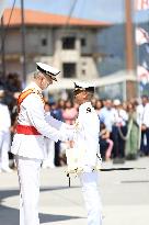 Royals Preside Over The Ceremony Of Delivery Of Royal Dispatches To The New Navy Officers In Marin