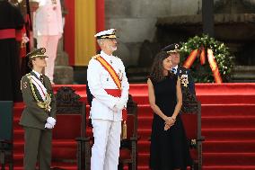 Royals Preside Over The Ceremony Of Delivery Of Royal Dispatches To The New Navy Officers In Marin