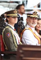 Royals Preside Over The Ceremony Of Delivery Of Royal Dispatches To The New Navy Officers In Marin