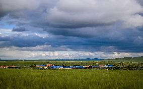 CHINA-INNER MONGOLIA-WEST UJIMQIN BANNER-GRASSLAND-SCENERY (CN)