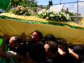 LEBANON-KFARKELA-ISRAELI AIRSTRIKES-VICTIMS-FUNERAL