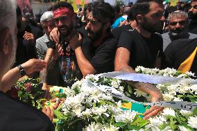 LEBANON-KFARKELA-ISRAELI AIRSTRIKES-VICTIMS-FUNERAL