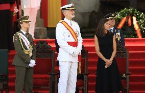 Royals Preside Over The Ceremony Of Delivery Of Royal Dispatches To The New Navy Officers In Marin