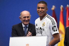 Spanish football La Liga match - Presentation of Real Madrid's new player Kilyan Mbappe
