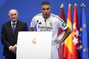 Spanish football La Liga match - Presentation of Real Madrid's new player Kilyan Mbappe