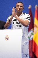 Spanish football La Liga match - Presentation of Real Madrid's new player Kilyan Mbappe
