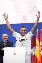 Spanish football La Liga match - Presentation of Real Madrid's new player Kilyan Mbappe