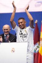 Spanish football La Liga match - Presentation of Real Madrid's new player Kilyan Mbappe