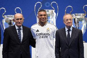 Spanish football La Liga match - Presentation of Real Madrid's new player Kilyan Mbappe