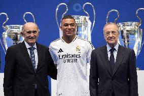 Spanish football La Liga match - Presentation of Real Madrid's new player Kilyan Mbappe