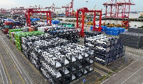 Vehicles Export at Taicang Port in Suzhou