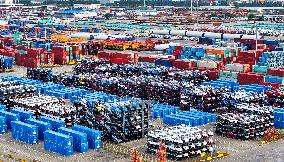 Vehicles Export at Taicang Port in Suzhou