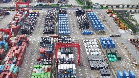 Vehicles Export at Taicang Port in Suzhou