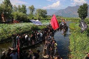 Muharram Procession On Boats In Kashmir