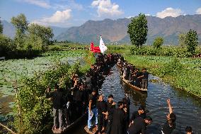 Muharram Procession On Boats In Kashmir