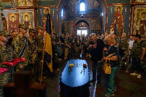 Funeral Ceremony For Mykola Kokhanivskyi, Commander Of The OUN (Organisation Of Ukrainian Nationalists) Volunteer Battalion,  In