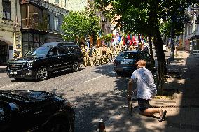 Funeral Ceremony For Mykola Kokhanivskyi, Commander Of The OUN (Organisation Of Ukrainian Nationalists) Volunteer Battalion,  In