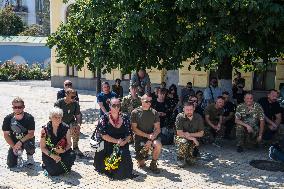 Funeral Ceremony For Mykola Kokhanivskyi, Commander Of The OUN (Organisation Of Ukrainian Nationalists) Volunteer Battalion,  In