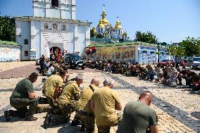 Funeral Ceremony For Mykola Kokhanivskyi, Commander Of The OUN (Organisation Of Ukrainian Nationalists) Volunteer Battalion,  In