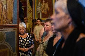 Funeral Ceremony For Mykola Kokhanivskyi, Commander Of The OUN (Organisation Of Ukrainian Nationalists) Volunteer Battalion,  In