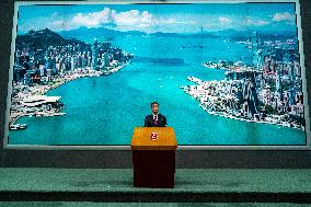 Hong Kong John Lee Press Conference Before Exco