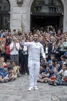 Paris 2024 - Olympic Torch Relay At Paris City Hall