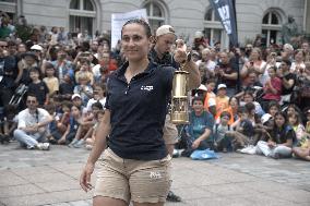 Paris 2024 - Olympic Torch Relay At Paris City Hall