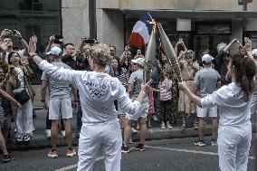 Paris 2024 - Olympic Torch Relay At Paris City Hall