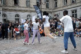 Paris 2024 - Olympic Torch Relay At Paris City Hall