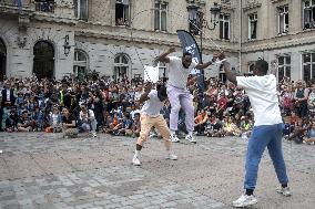 Paris 2024 - Olympic Torch Relay At Paris City Hall