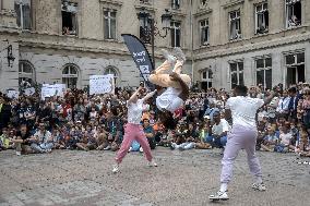 Paris 2024 - Olympic Torch Relay At Paris City Hall