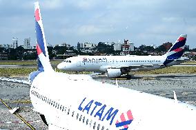 Brazilian Airlines At Congonhas Airport In The State Of São Paulo Brazil.